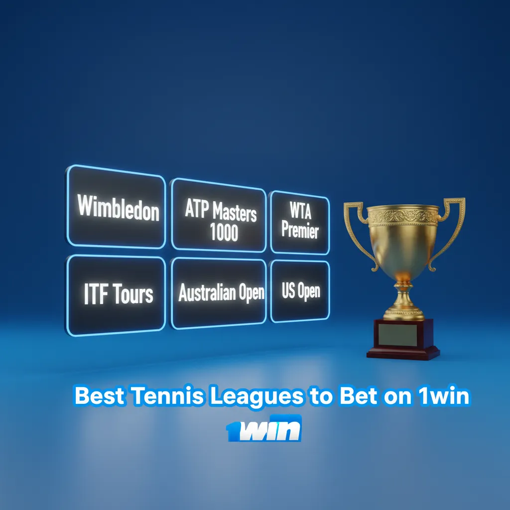 1win tennis betting: Grand Slams, ATP/WTA, Cups, Challenger & ITF; outrights, match bets, live markets year-round.