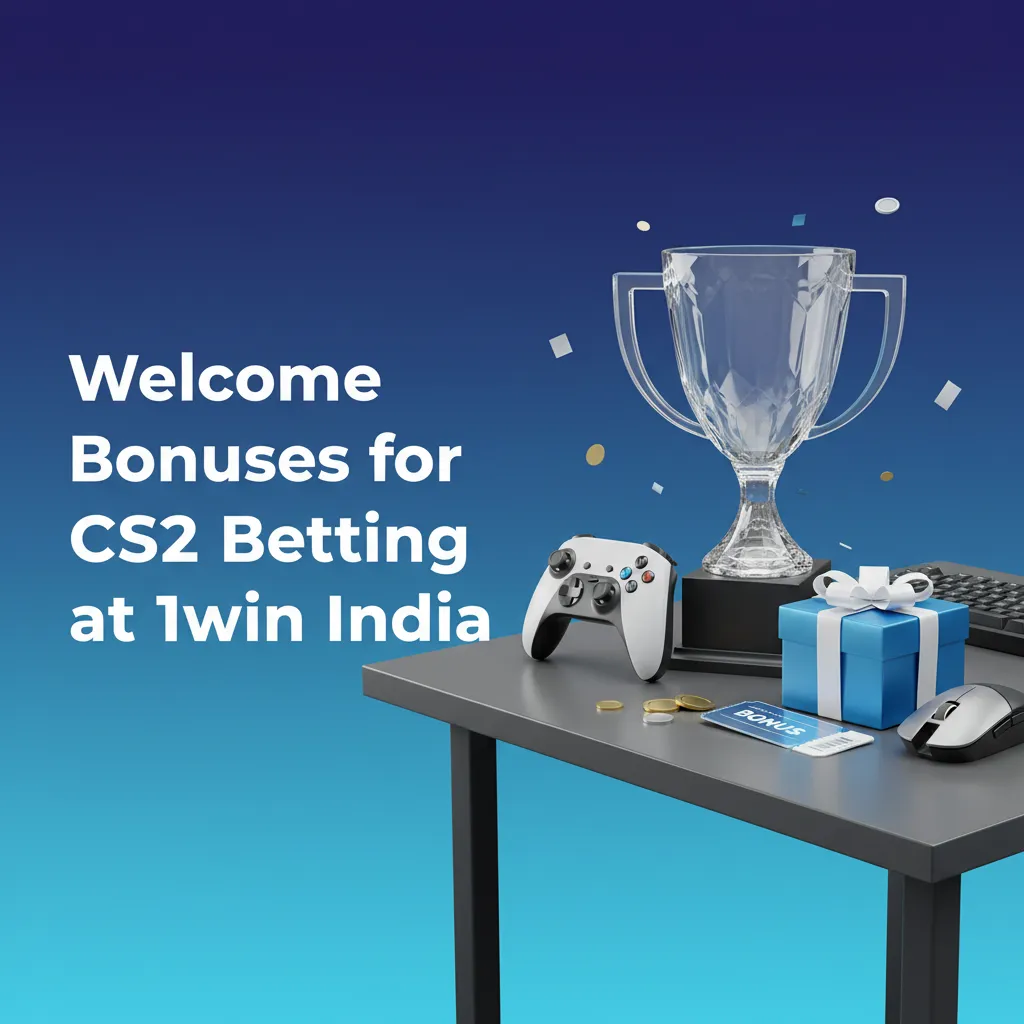 1win India CS2 betting welcome bonus banner: 500% up to ₹75,000, deposit via UPI/NetBanking, terms apply.
