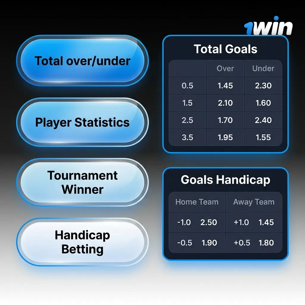 Diagram showing three betting types