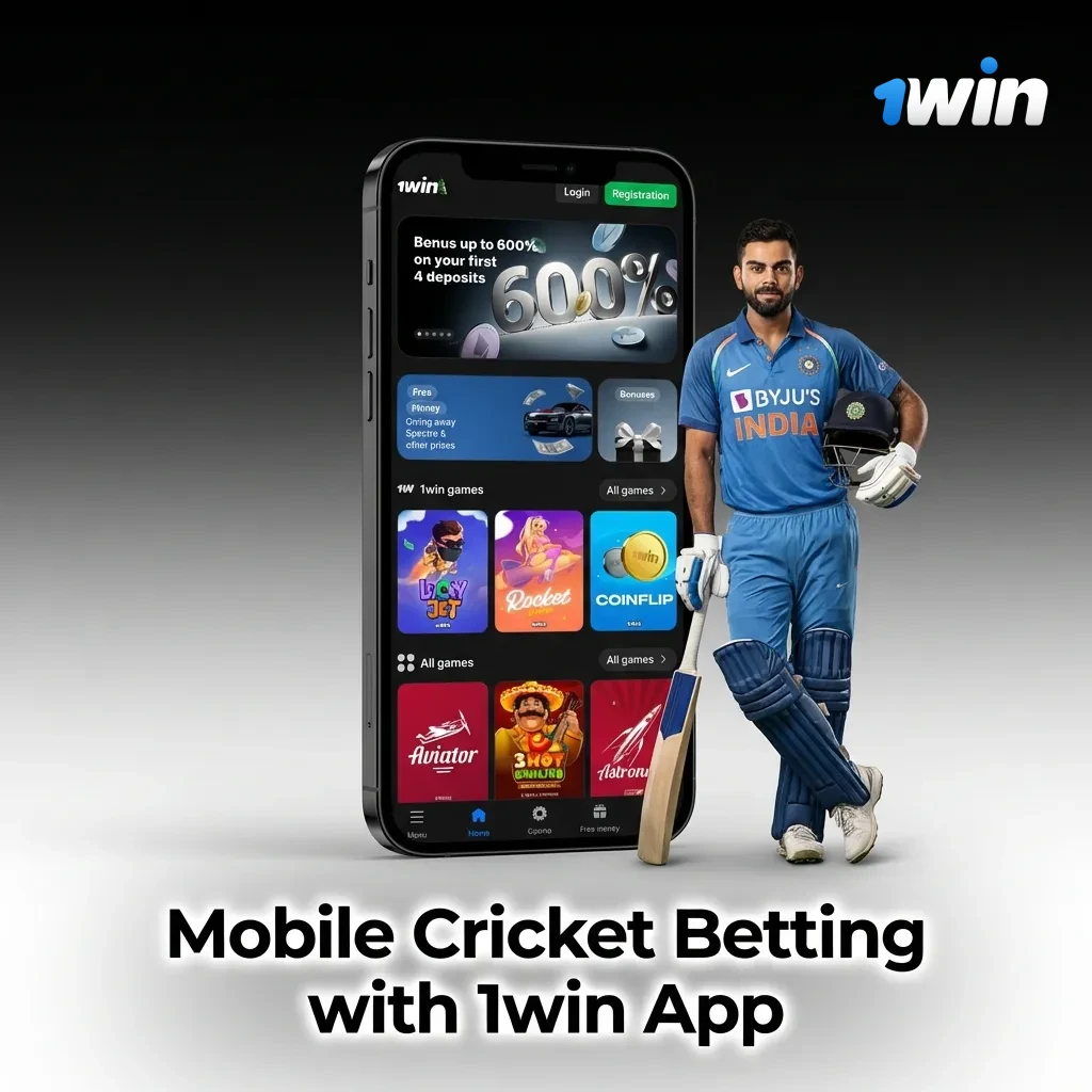 Person using smartphone to place cricket bets&nbsp;
