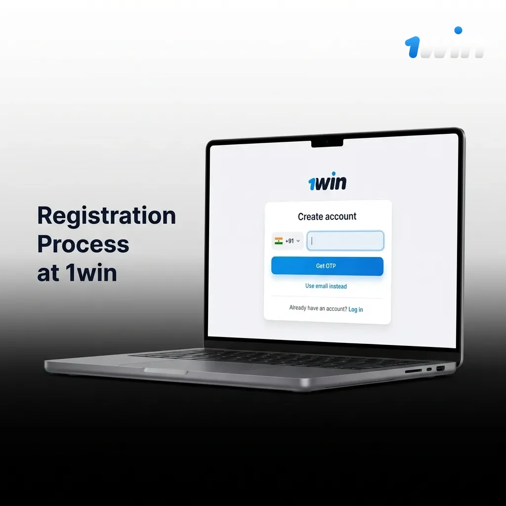Step-by-step visual guide showing 1win registration process&nbsp;
